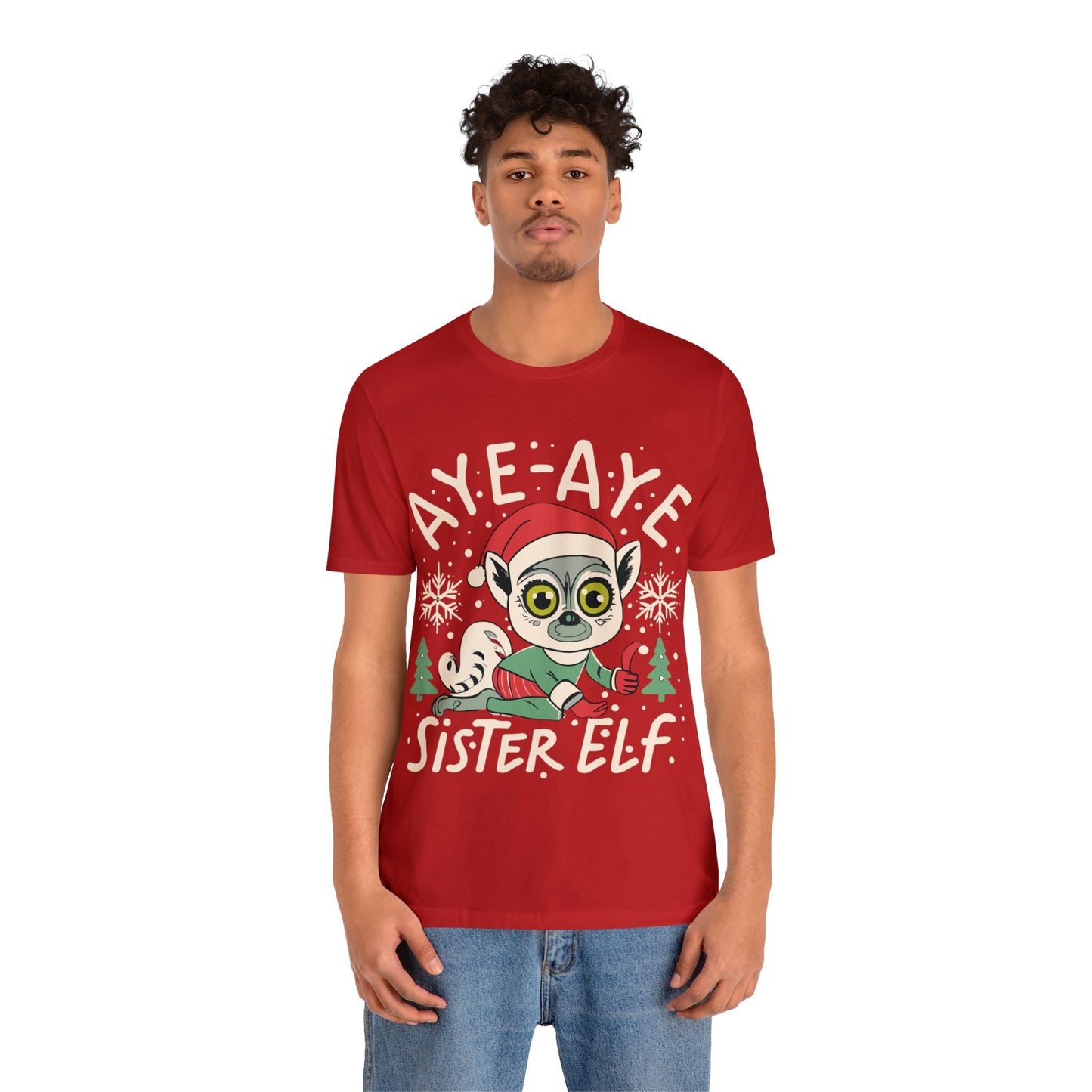 GoAyeAye Christmas Brother Elf Family Shirts Unisex Jersey Short Sleeve Tee Printify