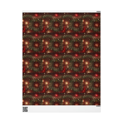 GoAyeAye Christmas Tree Pattern Wrapping Paper Printify
