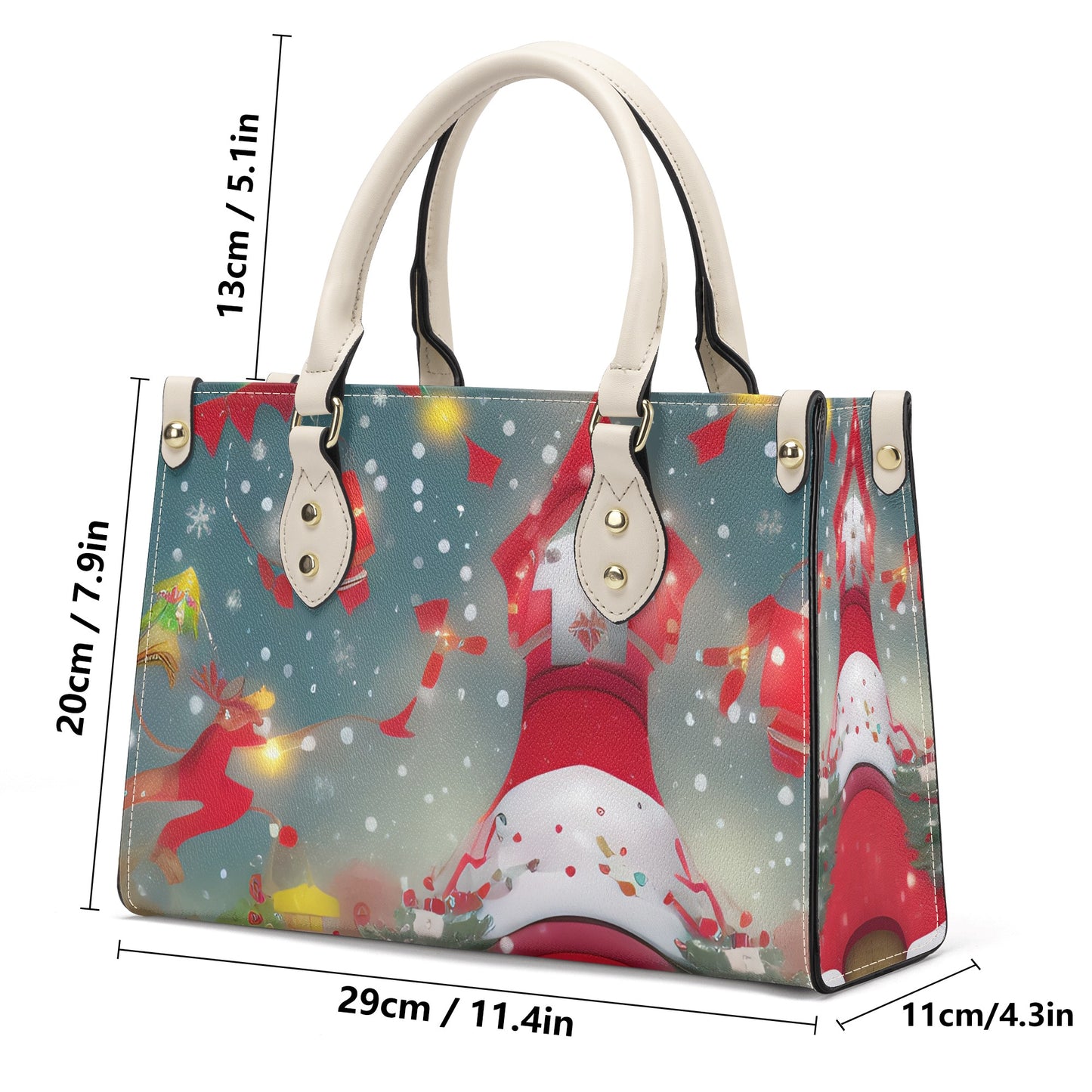 GoAyeAye Christmas Vibes Luxury Women PU Handbag PopCustoms