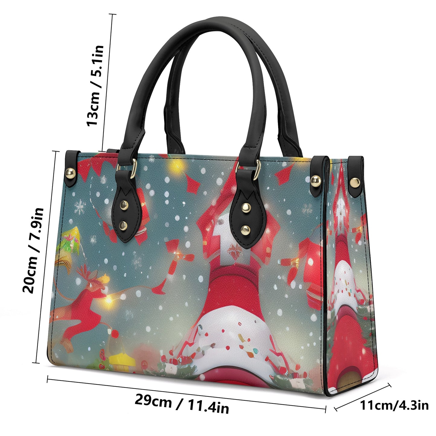 GoAyeAye Christmas Vibes Luxury Women PU Handbag PopCustoms