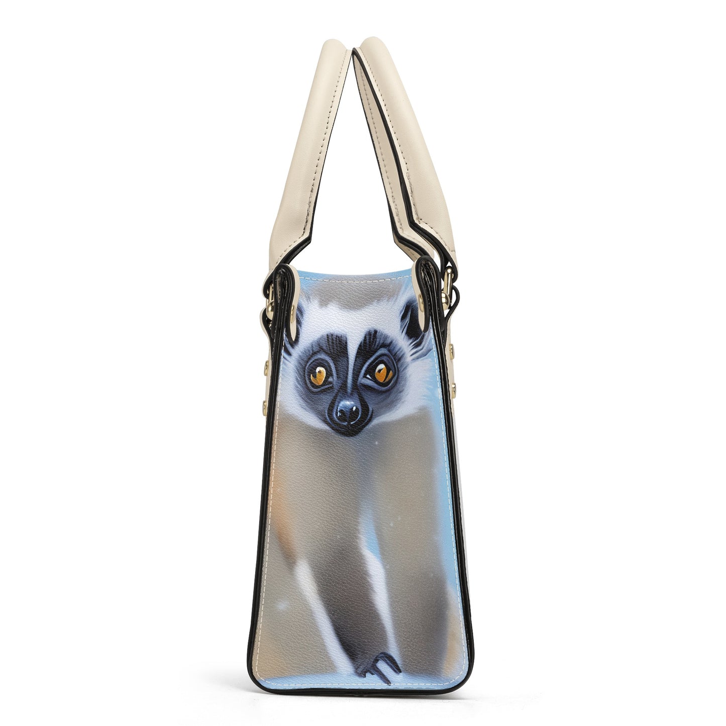 GoAyeAye Winter Calm Lemur Luxury Women PU Handbag PopCustoms