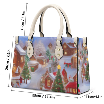 GoAyeAye Christmas Village Luxury Women PU Handbag PopCustoms