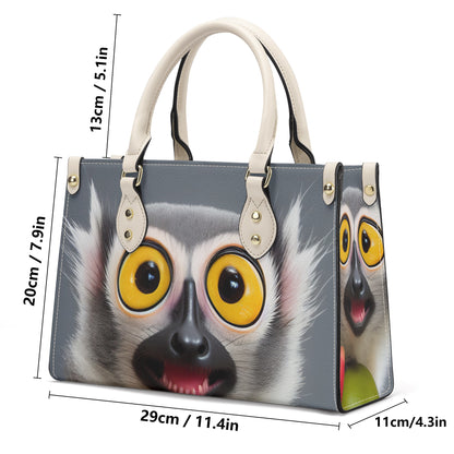 GoAyeAye Surprised Lemur Luxury Women PU Handbag PopCustoms