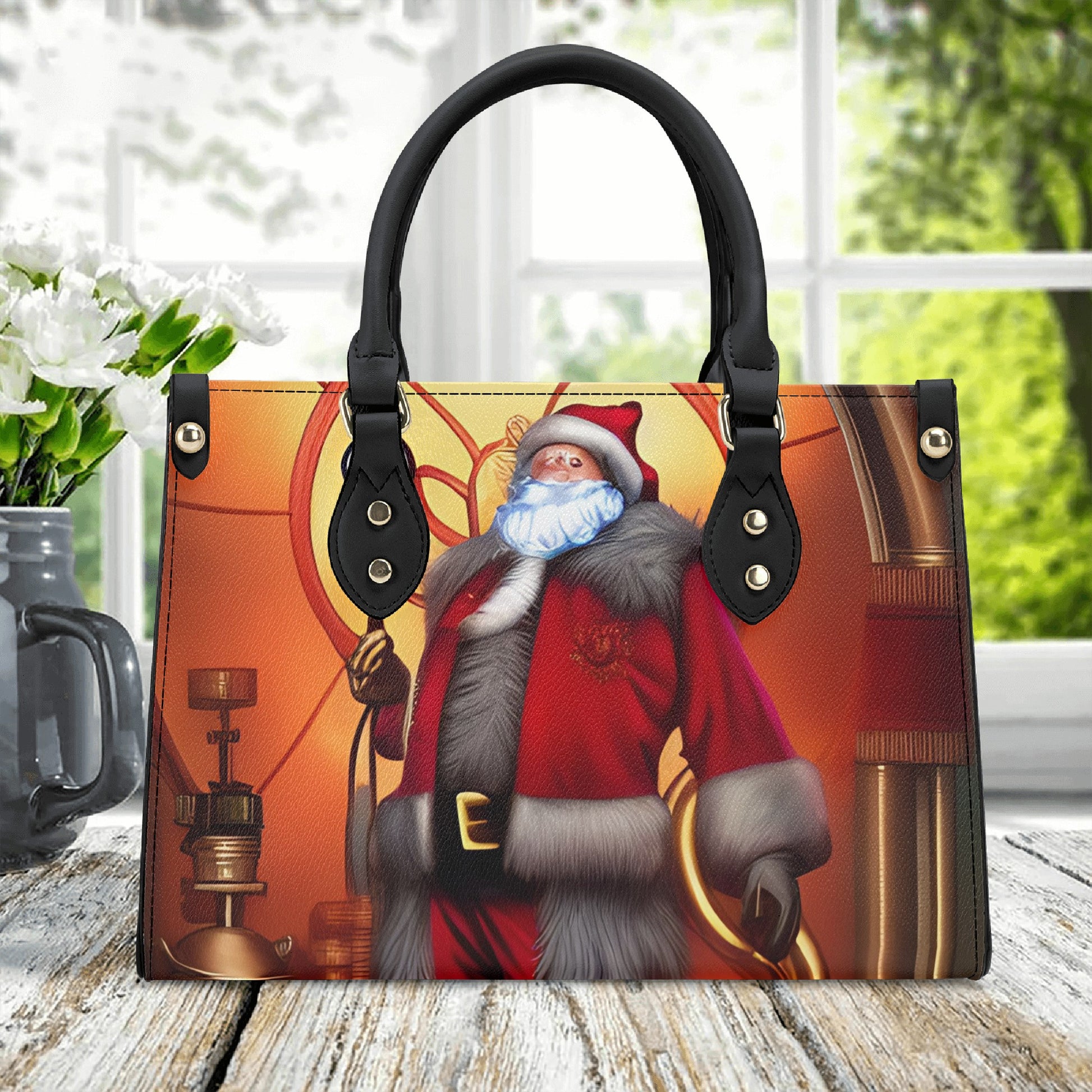 GoAyeAye Christmas Santa Claus Luxury Women PU Handbag PopCustoms