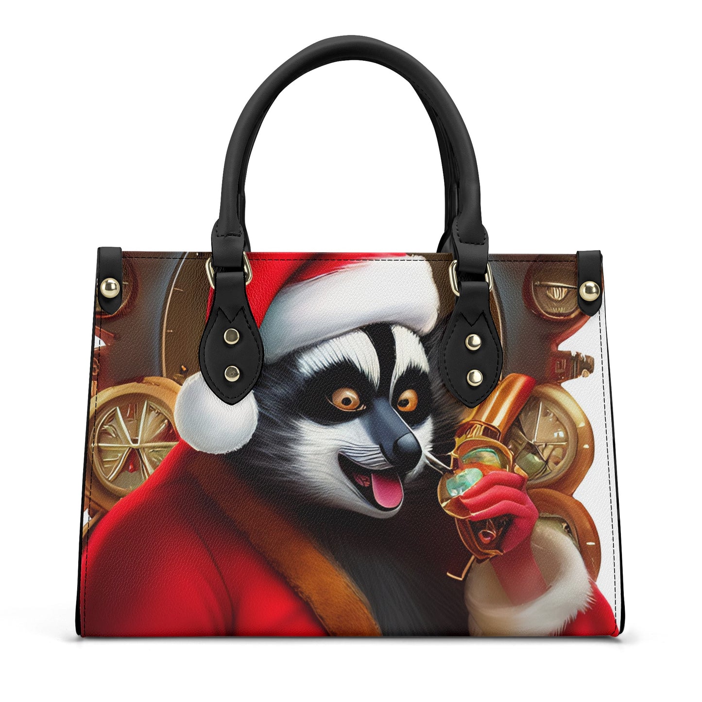 GoAyeAye Ready For Christmas Aye-aye Luxury Women PU Handbag PopCustoms