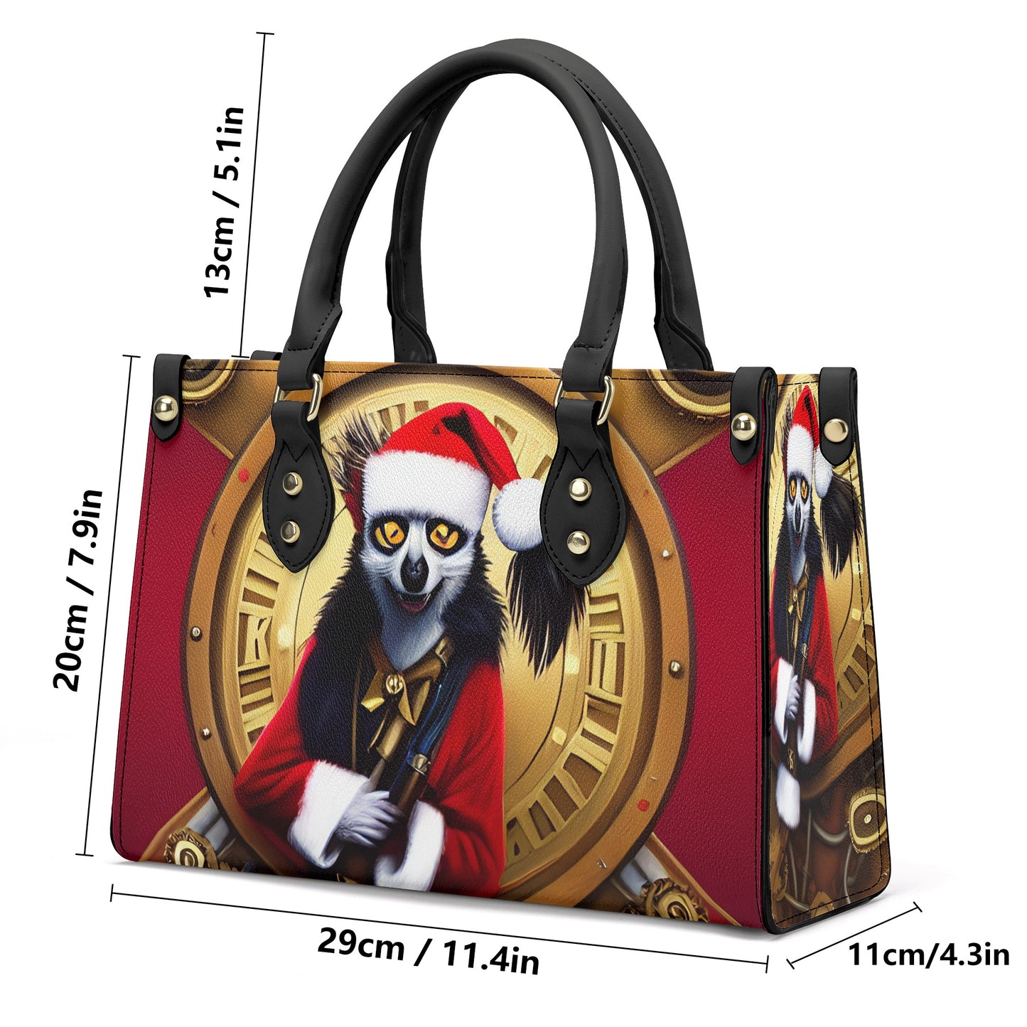 GoAyeAye Santa Aye-aye Luxury Women PU Handbag PopCustoms
