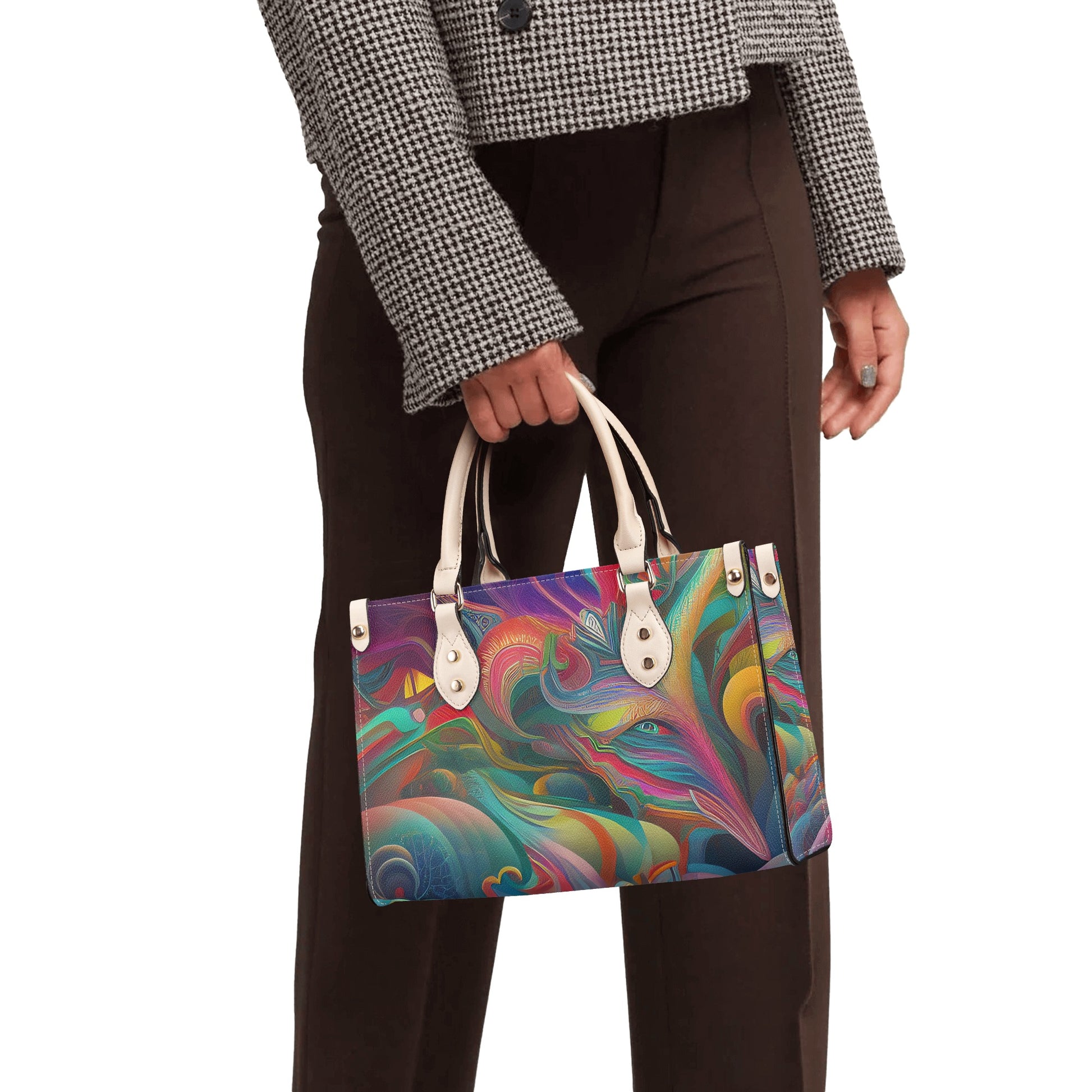 GoAyeAye Vibrant Flow Luxury Women PU Handbag PopCustoms