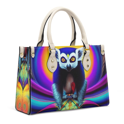 GoAyeAye Lemur Vibes Luxury Women PU Handbag PopCustoms