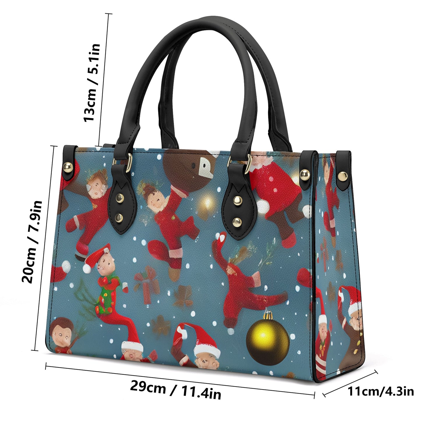 GoAyeAye Christmas Elf Luxury Women PU Handbag