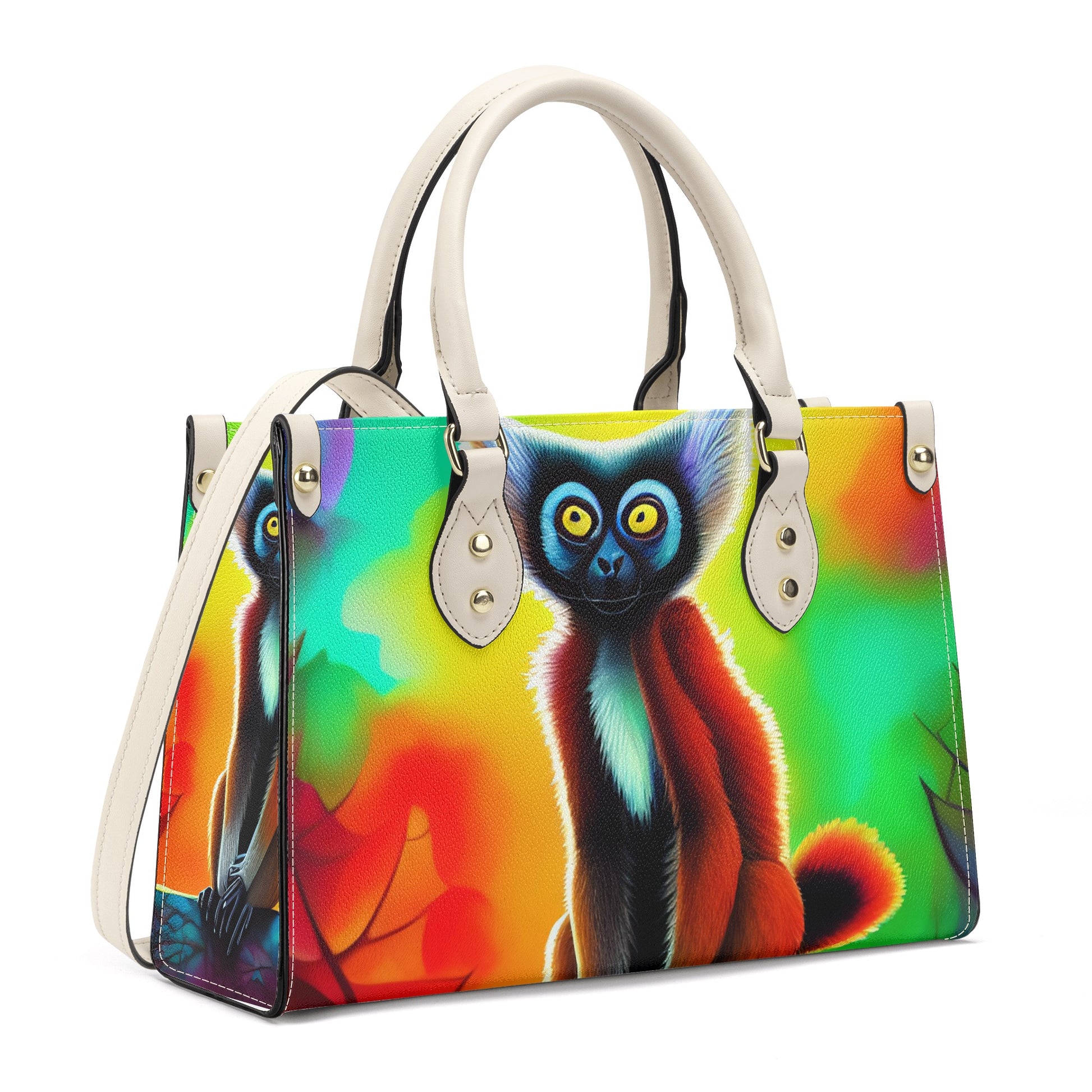 GoAyeAye Stand Out Lemur Luxury Women PU Handbag PopCustoms