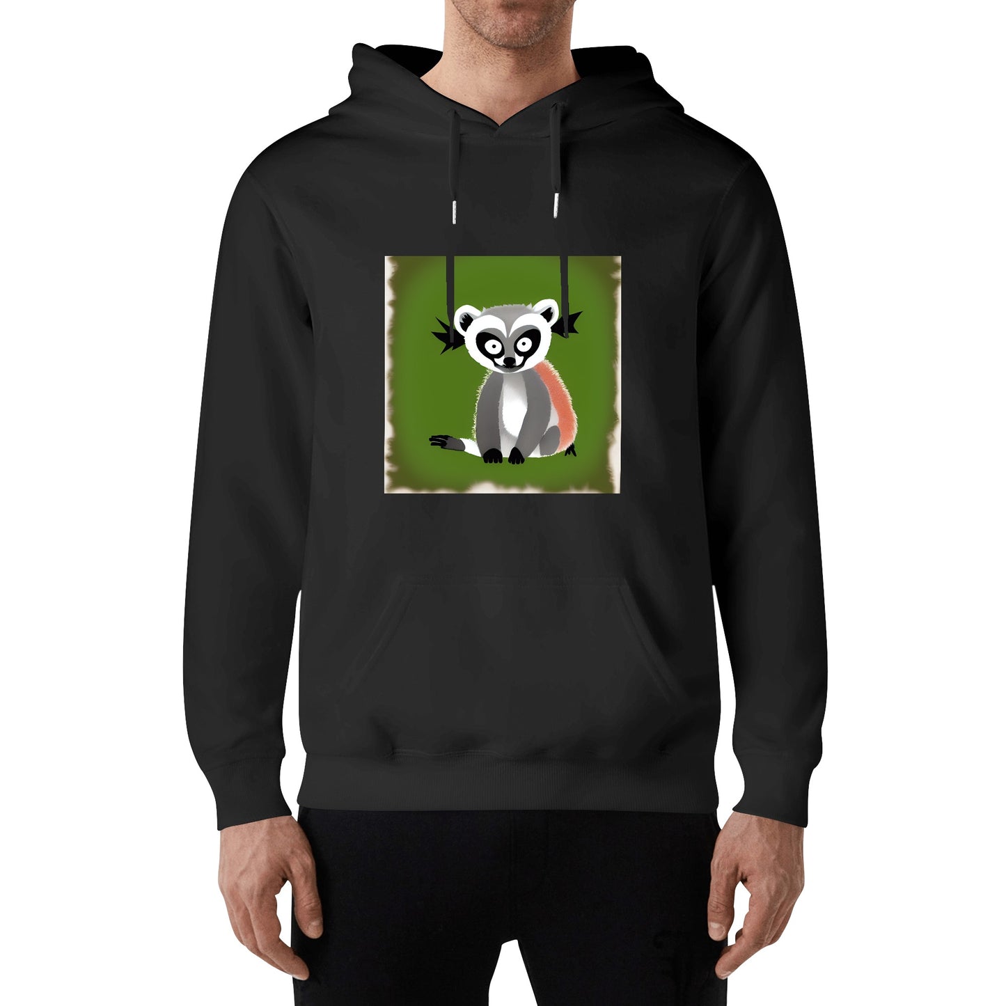 GoAyeAye Comfy Lemur Unisex Cotton Hoodie