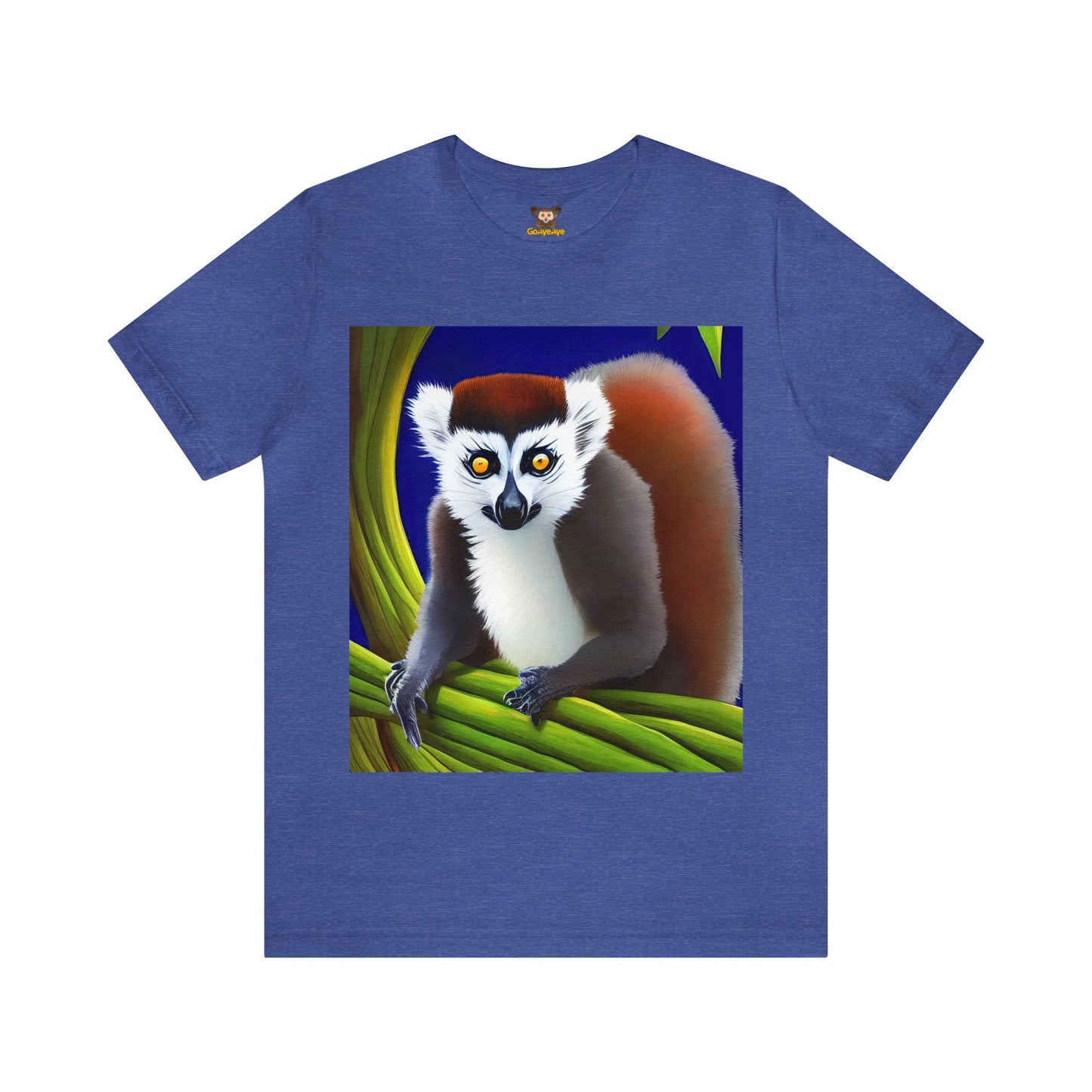 GoAyeAye Paint Lemur Portrait Unisex Jersey Short Sleeve Tee Printify