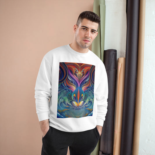 GoAyeAye Galactic Spiral Champion Sweatshirt Printify