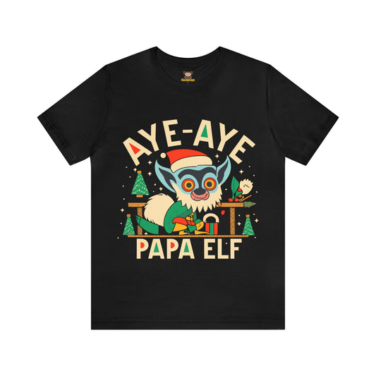 GoAyeAye Christmas Papa Elf Family Shirts Unisex Jersey Short Sleeve Tee Printify