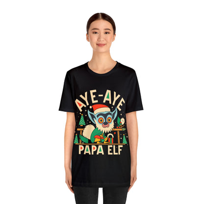 GoAyeAye Christmas Papa Elf Family Shirts Unisex Jersey Short Sleeve Tee Printify